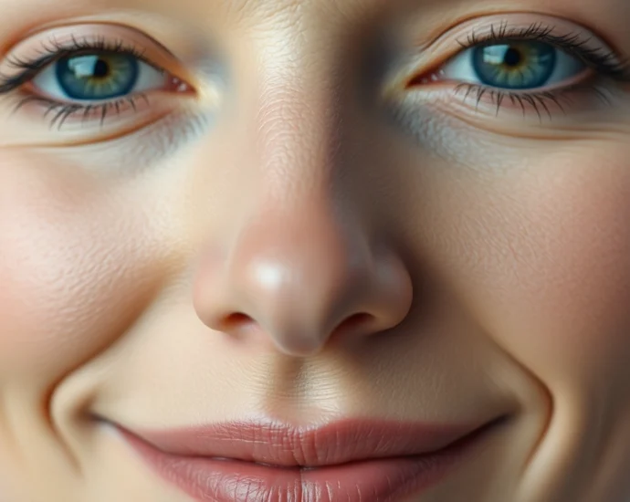 Refreshed look with bright eyes after Oberlidstraffung Zürich, highlighting rejuvenation and natural beauty.