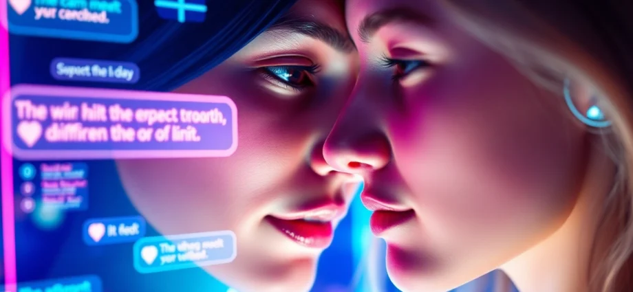 Screenshot of an engaging ai girlfriend app interface showing personalized chat with a virtual partner, highlighting user interaction and customization features.